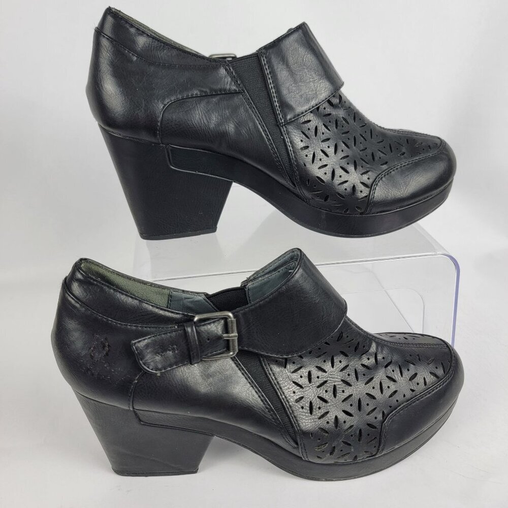 J-41 Jambu Womens 10 Slip On Platform Clogs Vegan Bohemian Booties Going Out